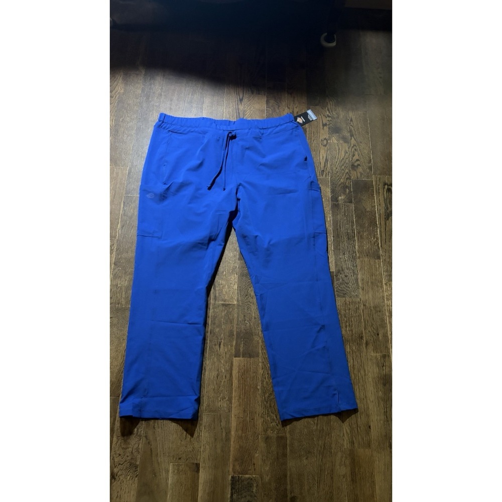 Genuine Dickies Womens 2XL Straight Leg Scrub Pants Royal Stretch Pockets NWT